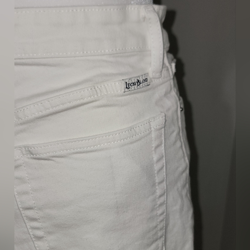 Lucky Brand Bridgette High-Rise Cropped Mini Boot Denim Women's Sz 2 - Picture 5 of 14